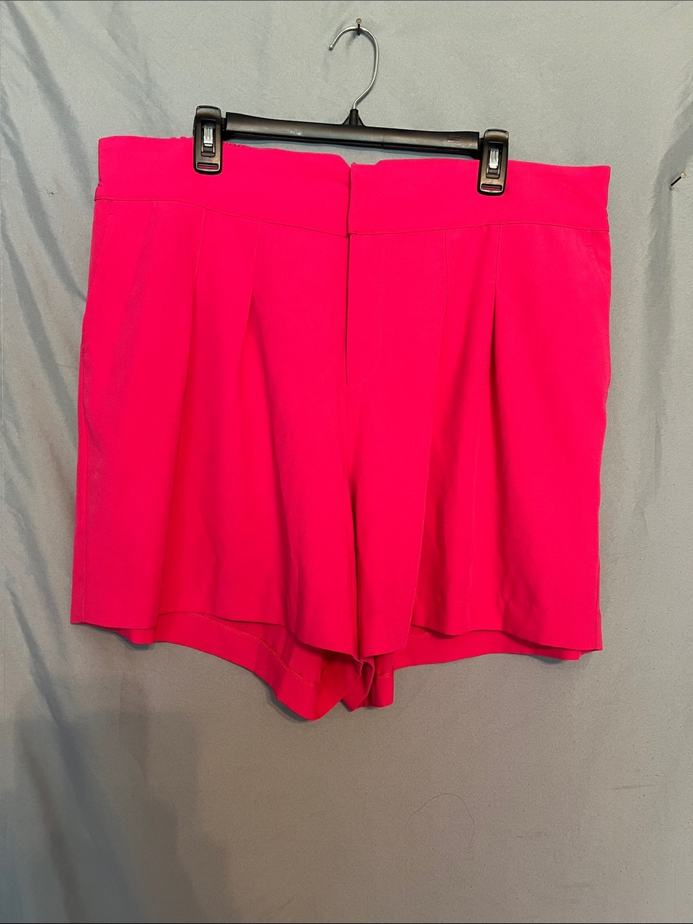 torrid Hot Pink High-Waist Pleated Shorts